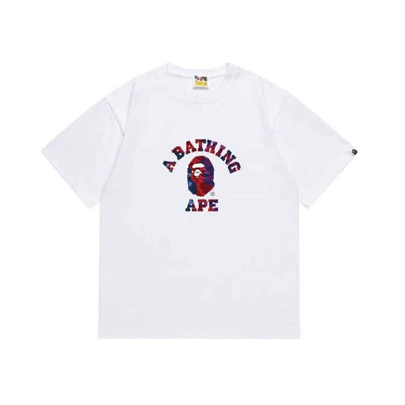 Bathing Shark and ape head print T Shirts NextBlock