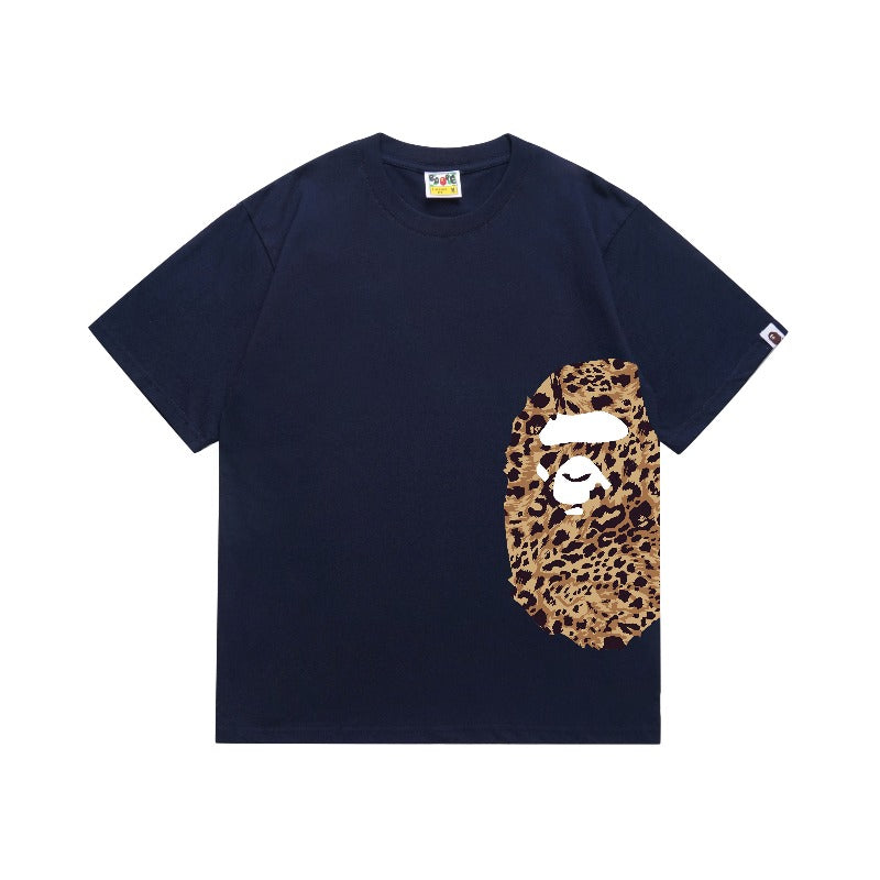 Bathing Shark and ape head print T Shirts NextBlock