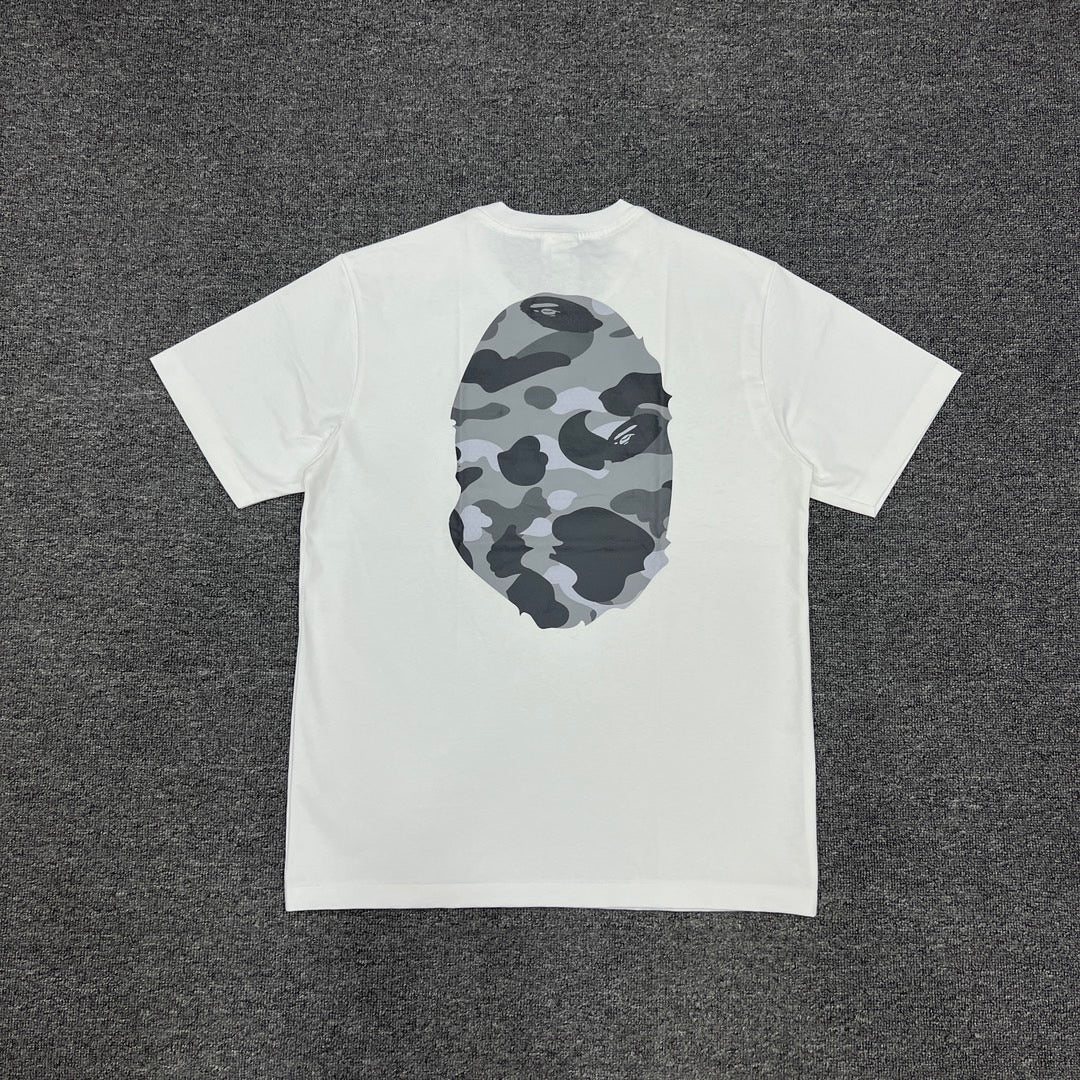 Bathing Shark and ape head print T-Shirt NextBlock