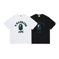 Bathing Shark and ape head print T Shirts NextBlock