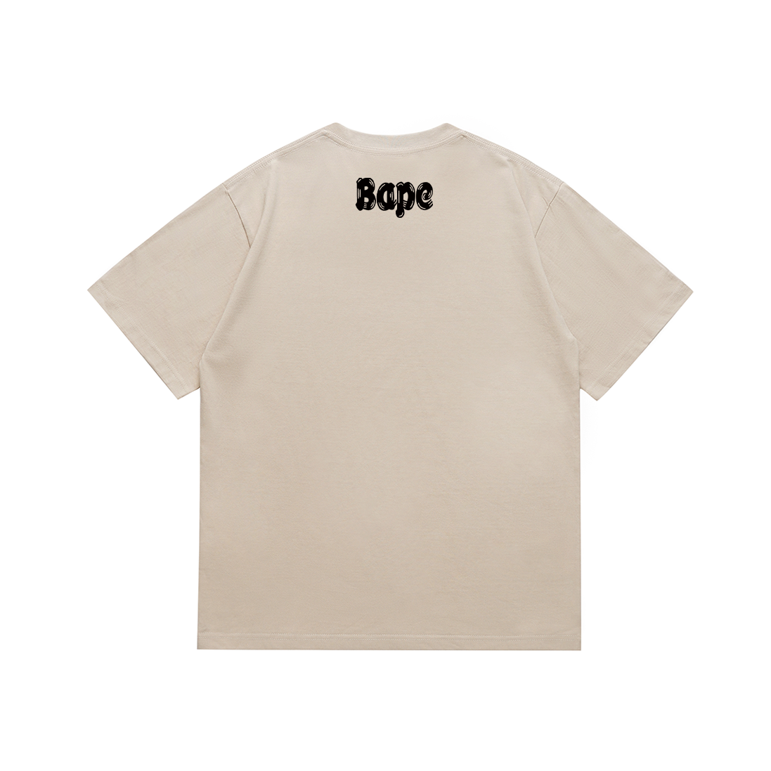 Bathing Shark and ape head print T-Shirt NextBlock
