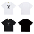 Bathing Shark and ape head print T Shirts NextBlock