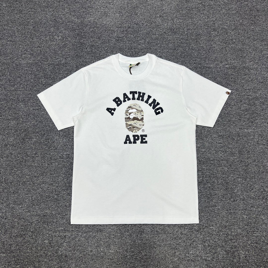 Bathing Shark and ape head print T-Shirt NextBlock