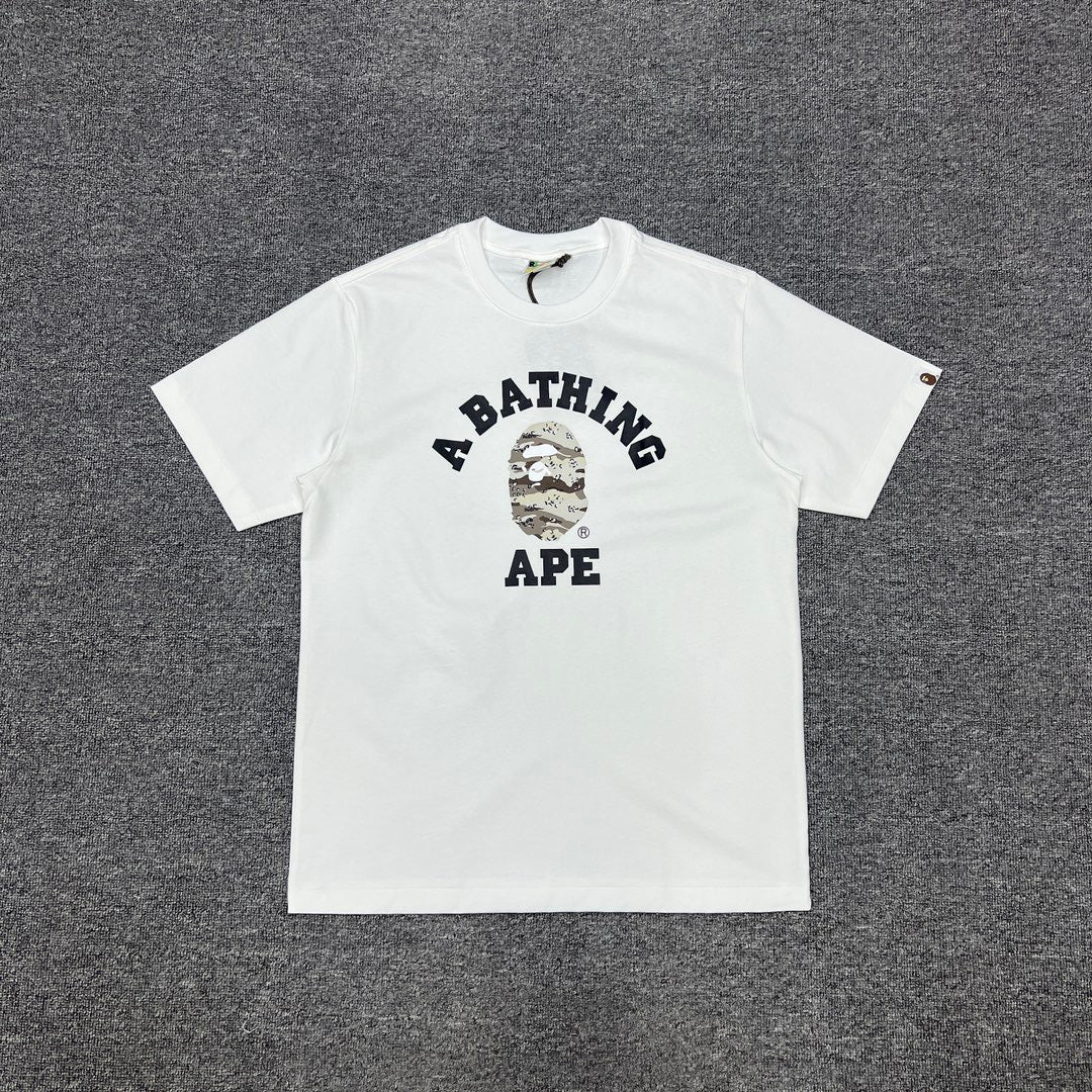 Bathing Shark and ape head print T-Shirt NextBlock