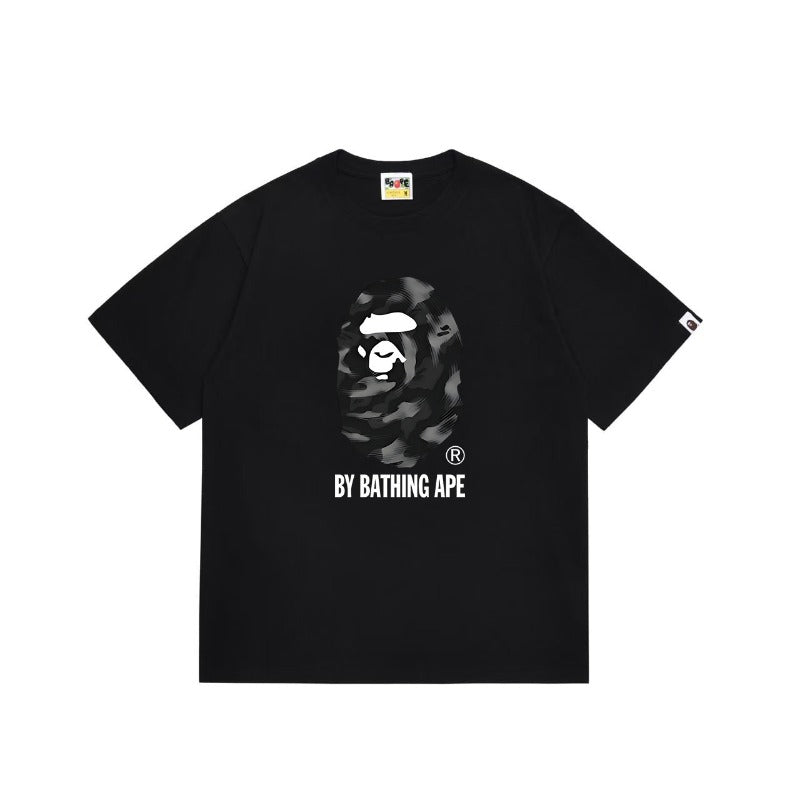 Bathing Shark and ape head print T Shirts NextBlock