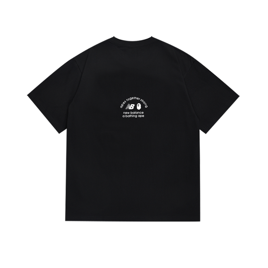 Bathing Shark and ape head print T-Shirt NextBlock