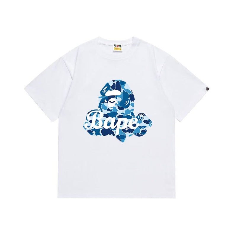 Bathing Shark and ape head print T Shirts NextBlock