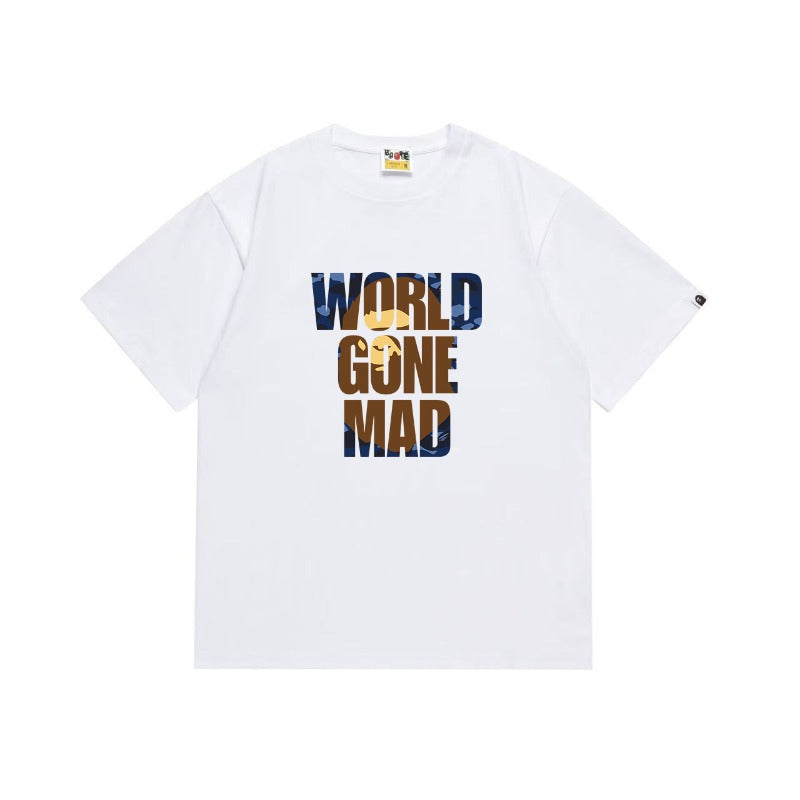 Bathing Shark and ape head print T Shirts NextBlock