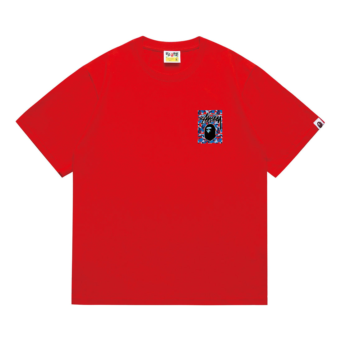 Bathing Shark and ape head print T-Shirt NextBlock