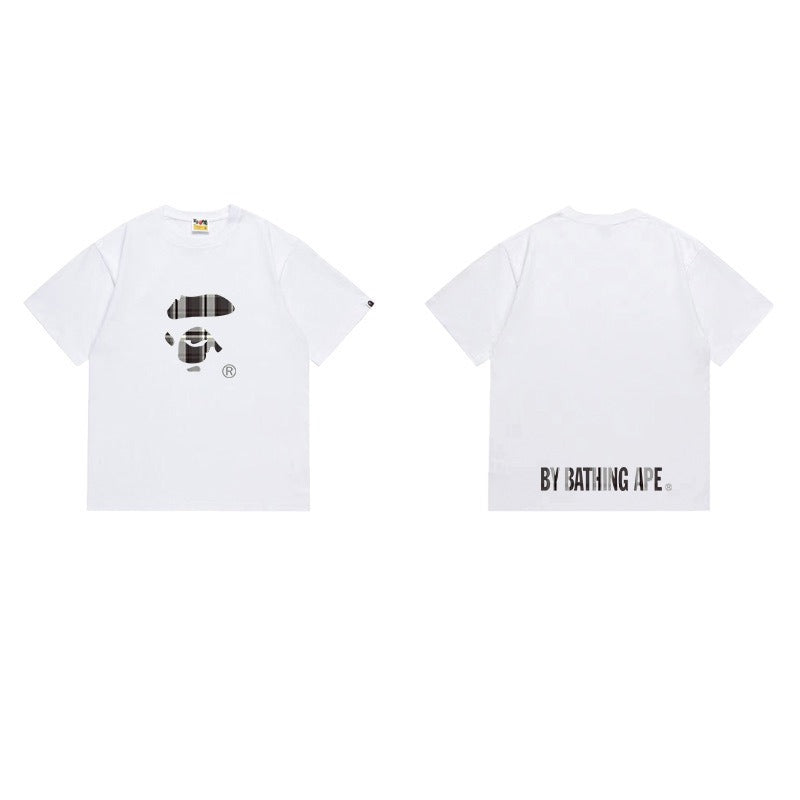 Bathing Shark and ape head print T Shirts NextBlock