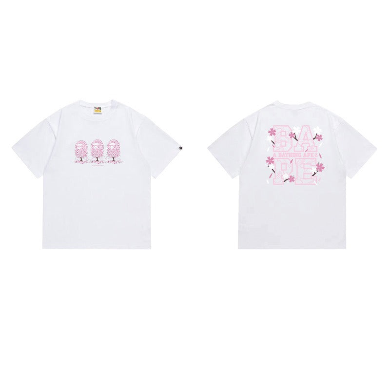 Bathing Shark and ape head print T Shirts NextBlock