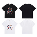 Bathing Shark and ape head print T-Shirt NextBlock