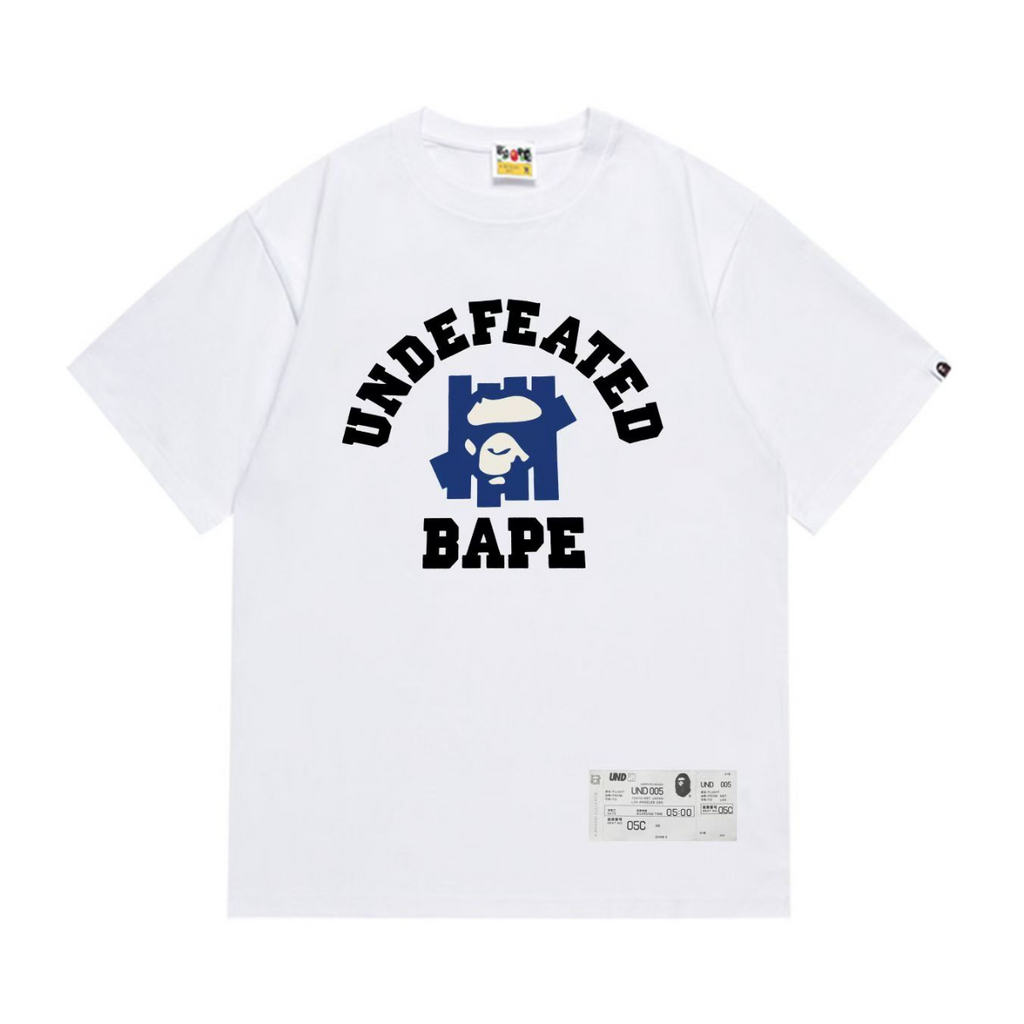 Bathing Shark and ape head print T-Shirt NextBlock