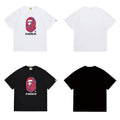 Bathing Shark and ape head print T Shirts NextBlock