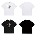 Bathing Shark and ape head print T Shirts NextBlock