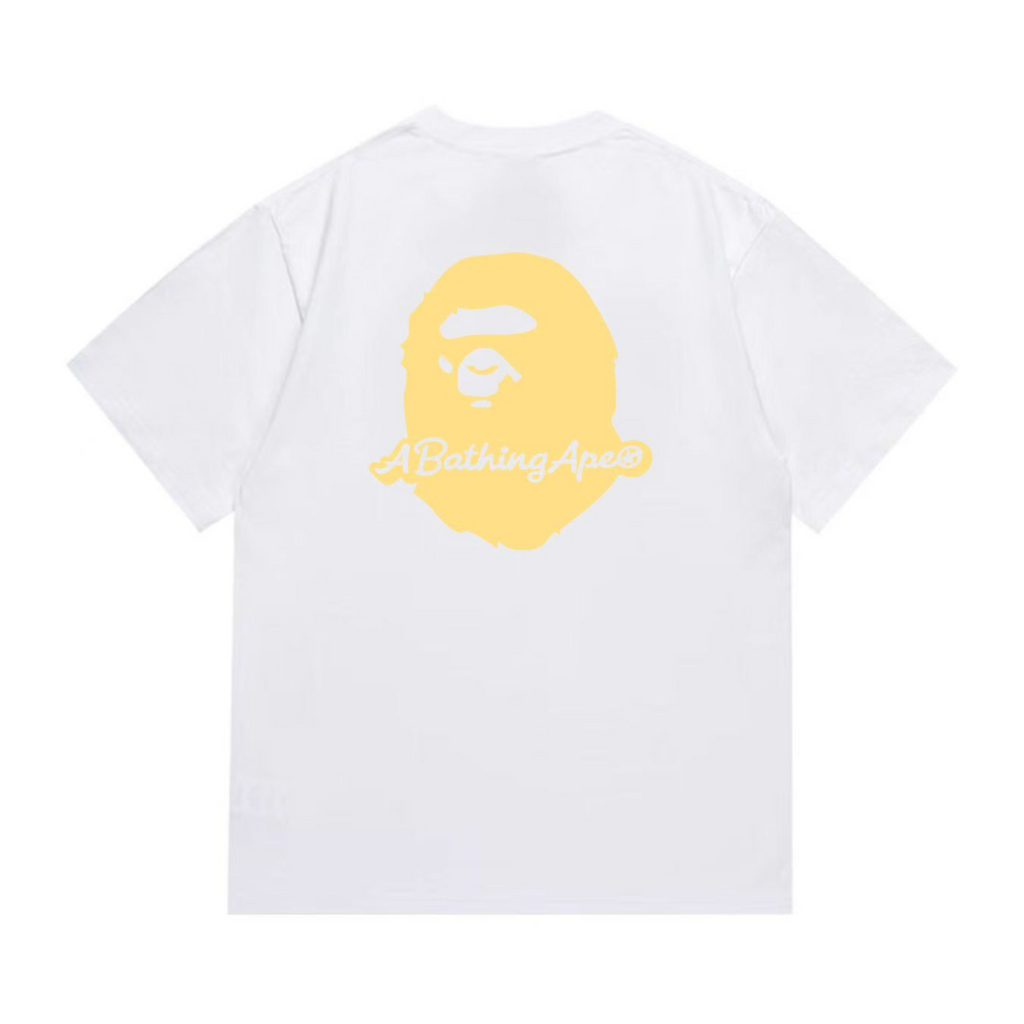 Bathing Shark and ape head print T-Shirt NextBlock