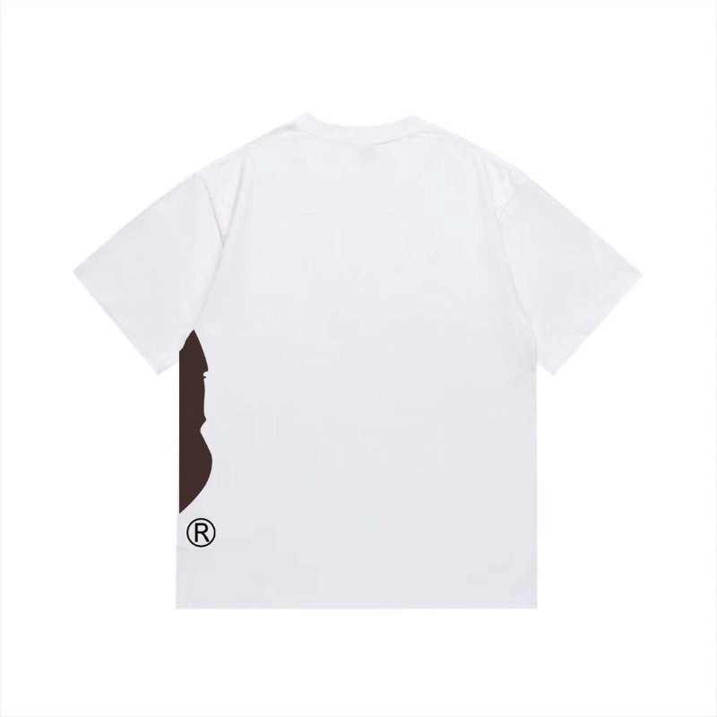 Bathing Shark and ape head print T Shirts NextBlock