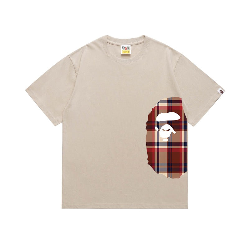 Bathing Shark and ape head print T Shirts NextBlock