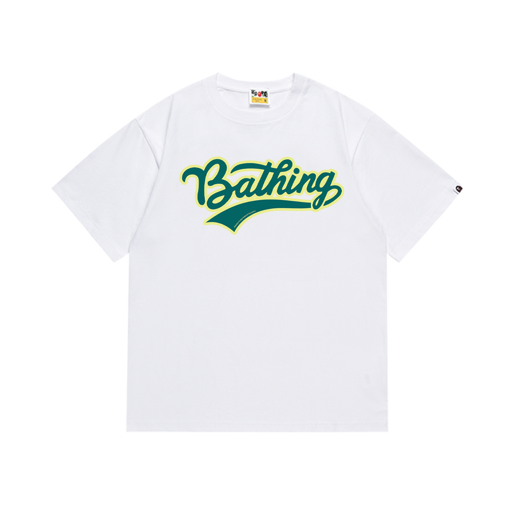 Bathing Shark and ape head print T-Shirt NextBlock