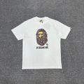 Bathing Shark and ape head print T-Shirt NextBlock