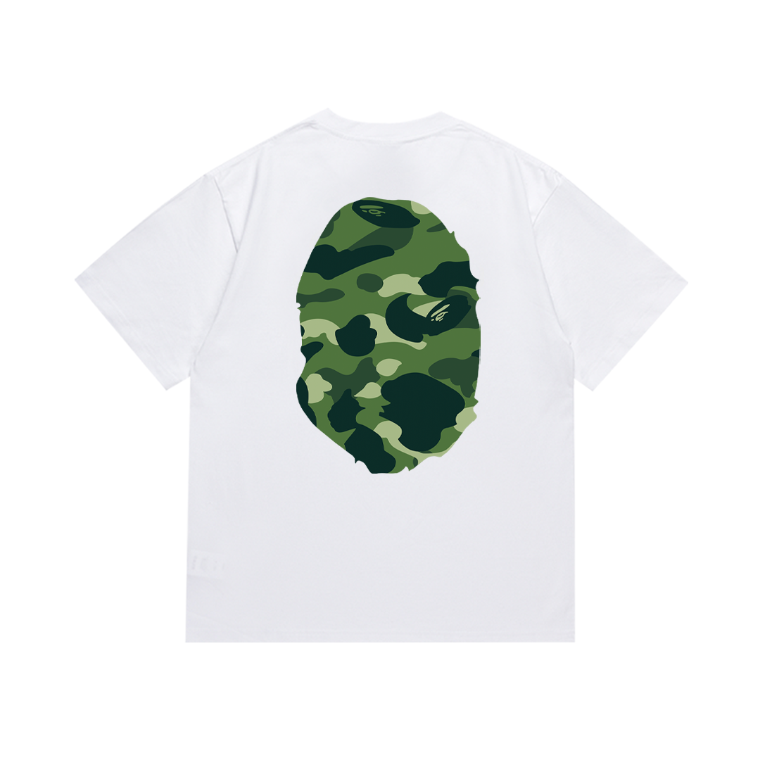Bathing Shark and ape head print T-Shirt NextBlock