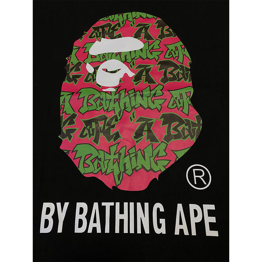 Bathing Shark and ape head print T Shirts NextBlock