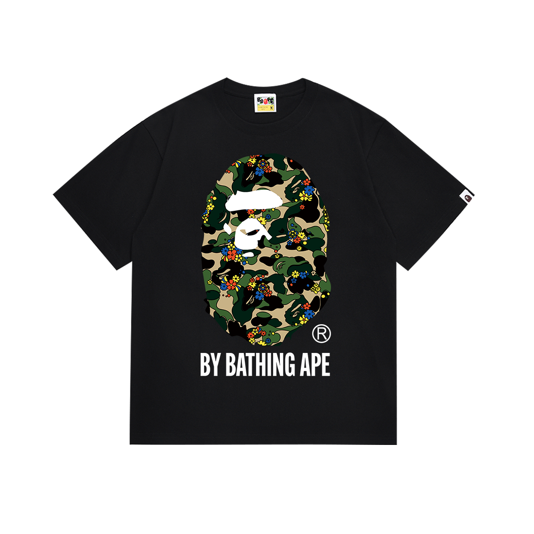 Bathing Shark and ape head print T Shirts NextBlock