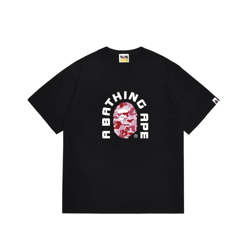 Bathing Shark and ape head print T Shirts NextBlock