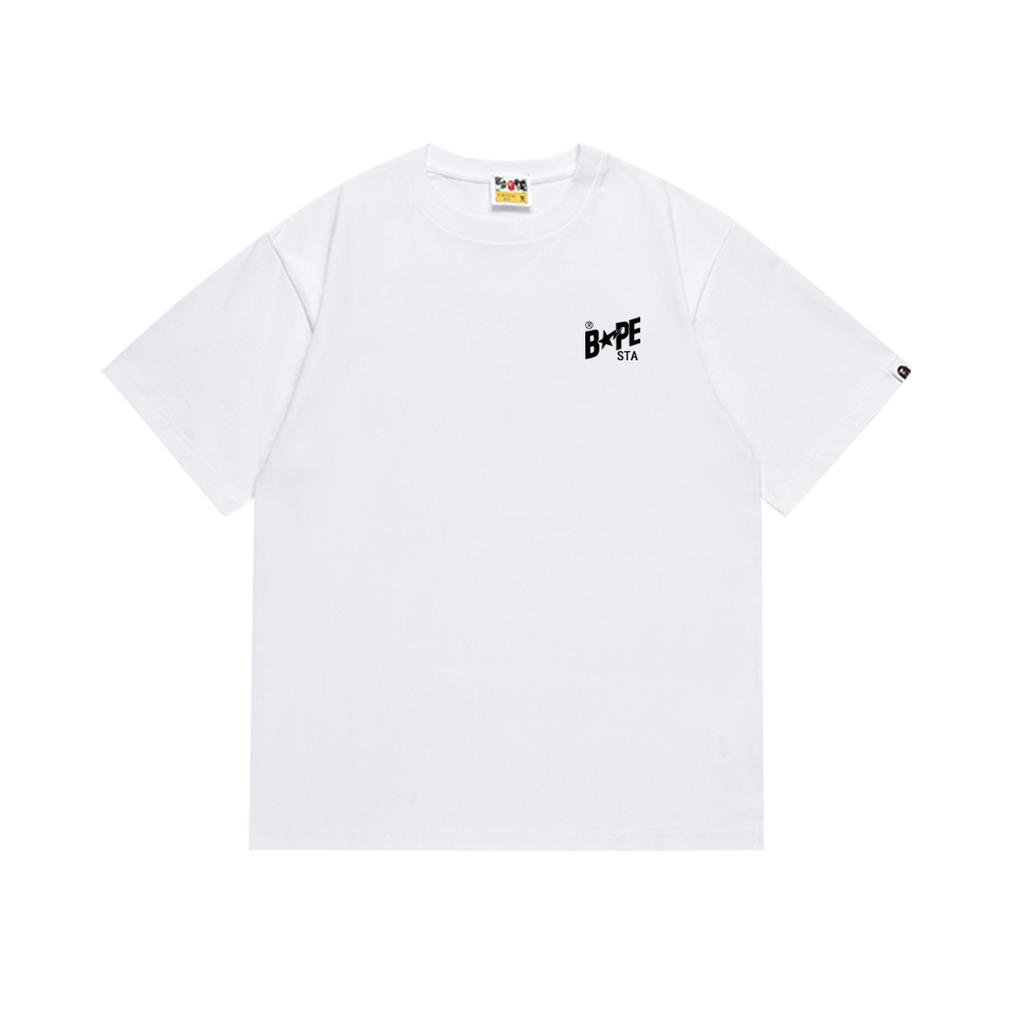 Bathing Shark and ape head print T-Shirt NextBlock