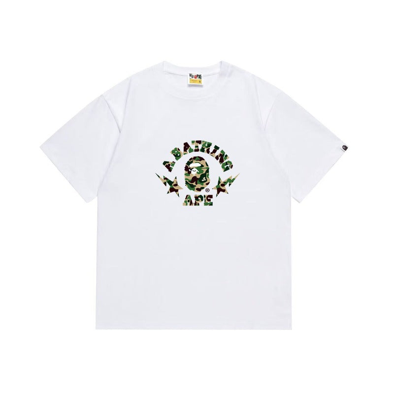 Bathing Shark and ape head print T Shirts NextBlock