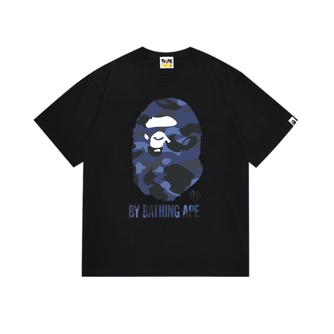 Bathing Shark and ape head print T-Shirt NextBlock