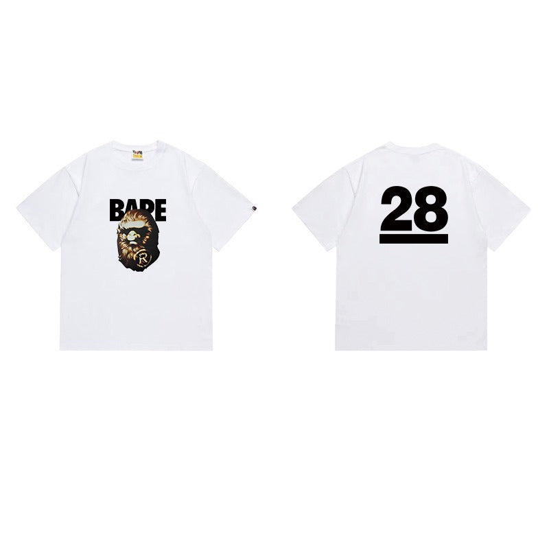 Bathing Shark and ape head print T Shirts NextBlock