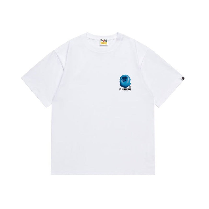 Bathing Shark and ape head print T Shirts NextBlock