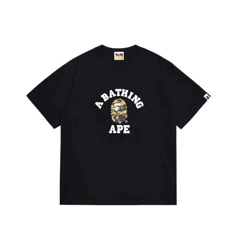 Bathing Shark and ape head print T Shirts NextBlock