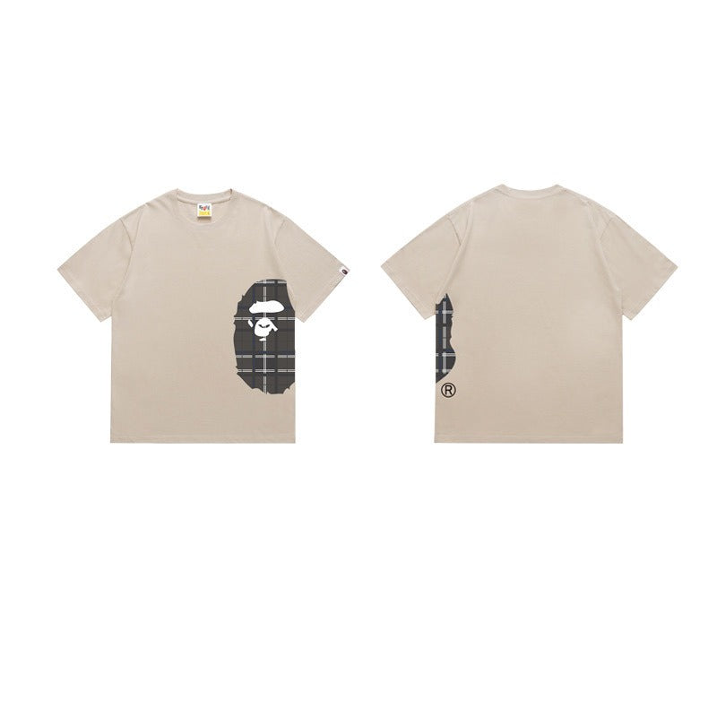 Bathing Shark and ape head print T Shirts NextBlock