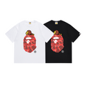 Bathing Shark and ape head print T-Shirt NextBlock