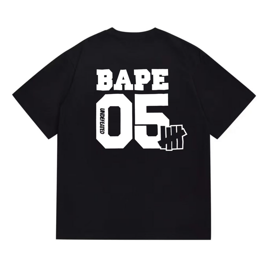 Bathing Shark and ape head print T-Shirt NextBlock