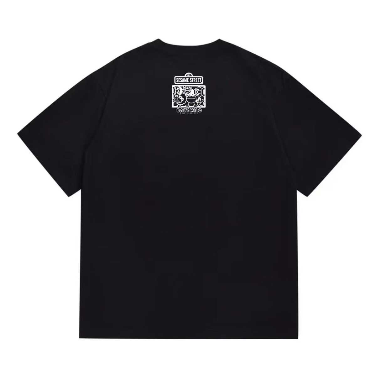 Bathing Shark and ape head print T-Shirt NextBlock