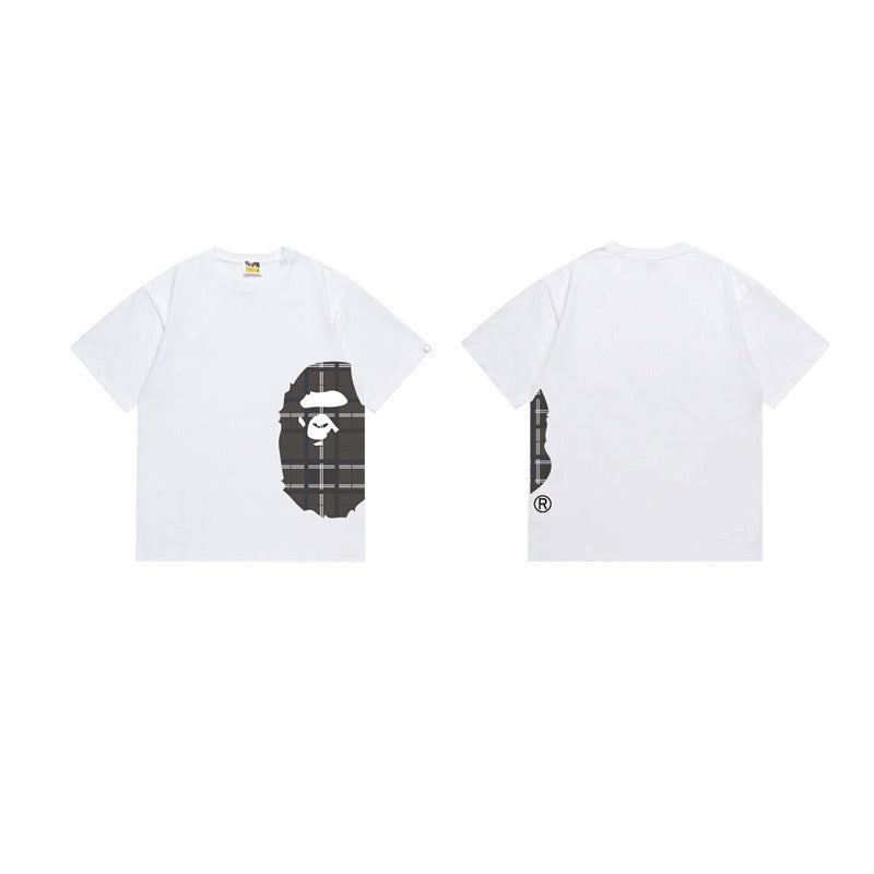 Bathing Shark and ape head print T Shirts NextBlock