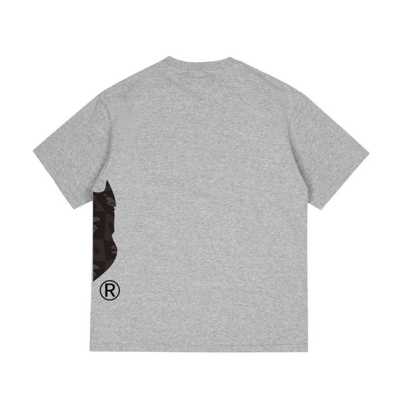 Bathing Shark and ape head print T Shirts NextBlock