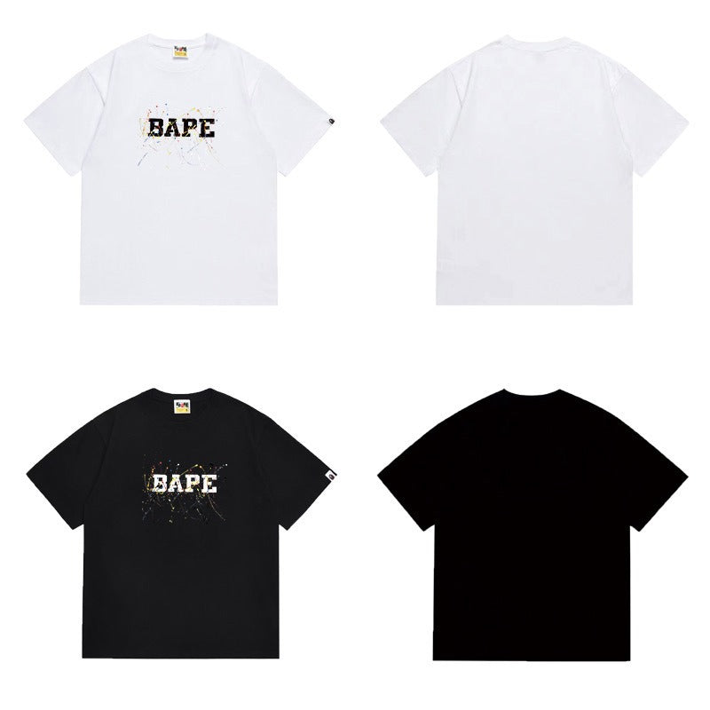 Bathing Shark and ape head print T Shirts NextBlock