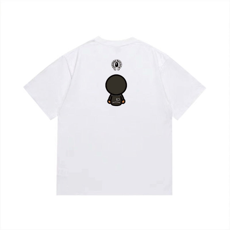 Bathing Shark and ape head print T Shirts NextBlock