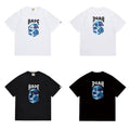 Bathing Shark and ape head print T Shirts NextBlock