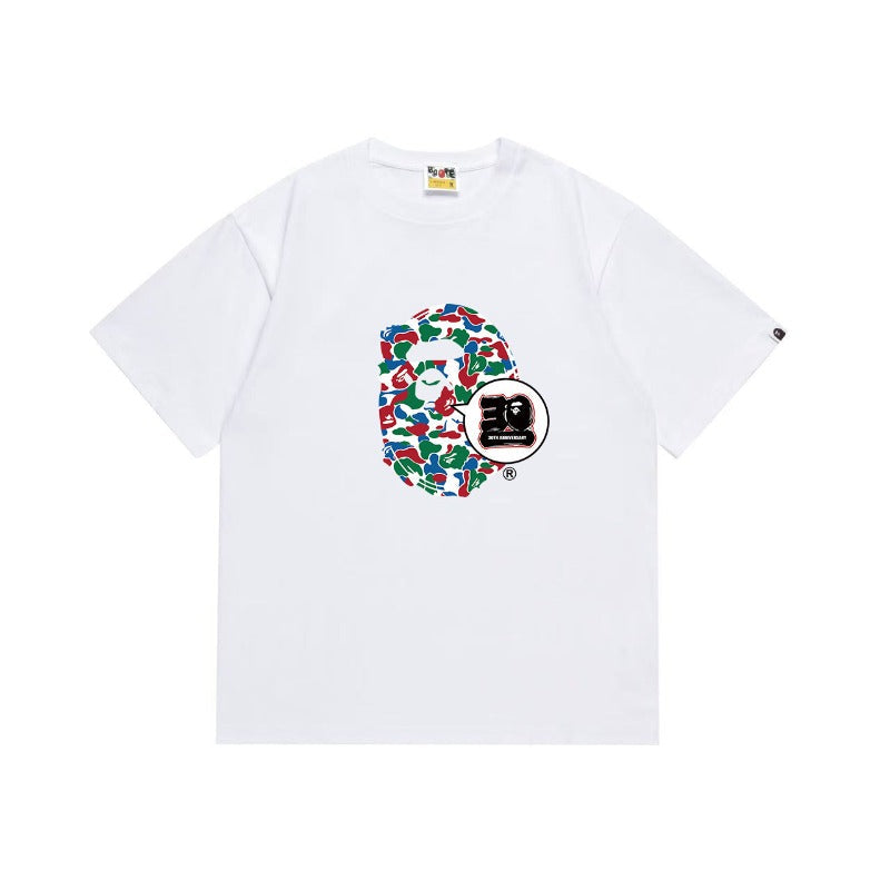 Bathing Shark and ape head print T Shirts NextBlock