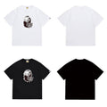 Bathing Shark and ape head print T Shirts NextBlock