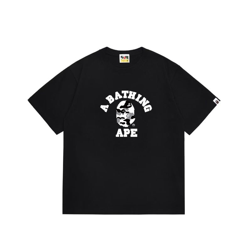Bathing Shark and ape head print T Shirts NextBlock