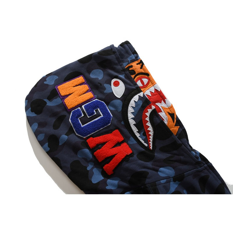 Ape Hoodie Double Hat Tiger Head Sweater Men's Cardigan NextBlock