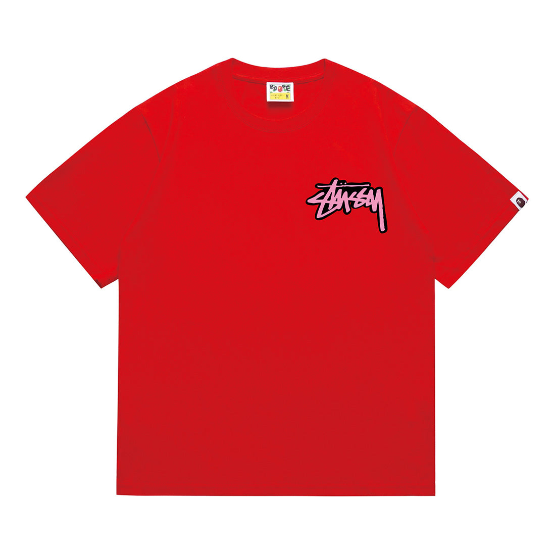 Bathing Shark and ape head print T-Shirt NextBlock