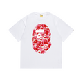 Bathing Shark and ape head print T-Shirt NextBlock