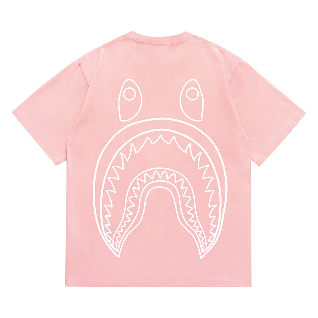 Bathing Shark and ape head print T-Shirt NextBlock